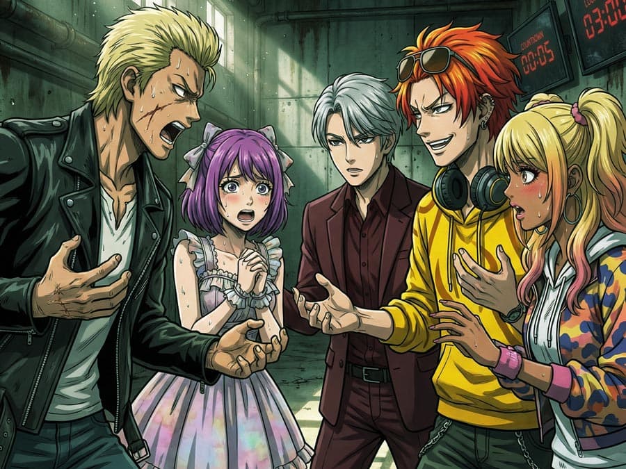 ① 議論を見守る